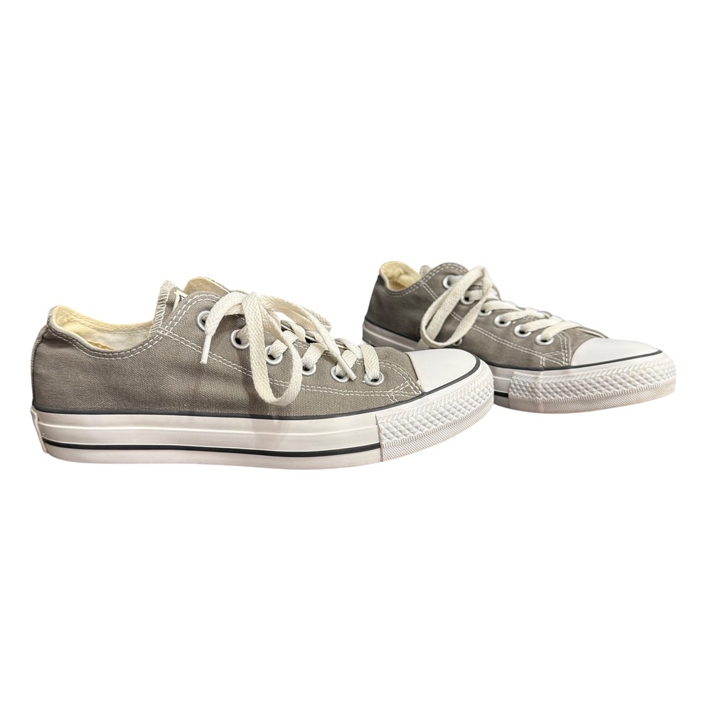 Converse Chuck Taylor All Star Low Top Gray Canvas Sneakers Women 7 5J794